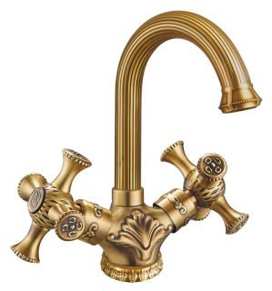 Смеситель для раковины ZORG Antic A 6008U-BR